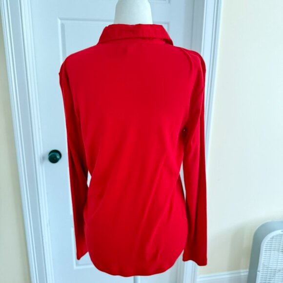 Ralph Lauren Long Sleeve Red Polo - Picture 6 of 7
